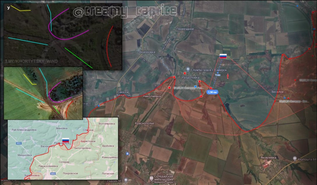 Бої на сході, карта, ISW, 11 липня, Роздолівка